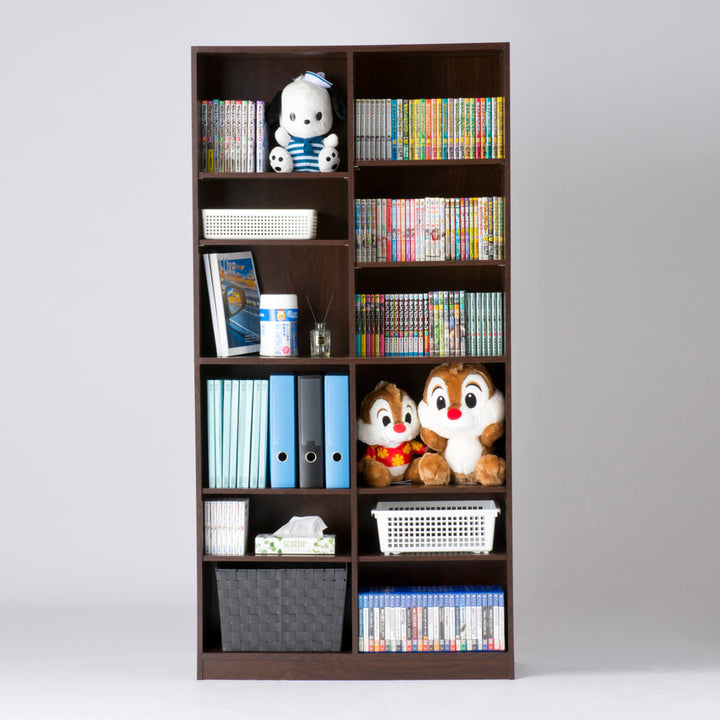 本棚2列6段大量収納ラック幅90cm