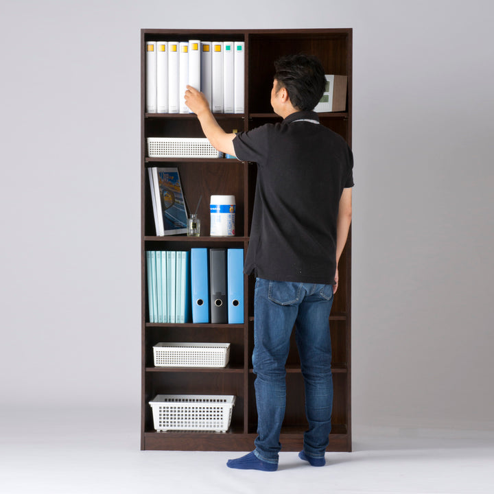 本棚2列6段大量収納ラック幅90cm