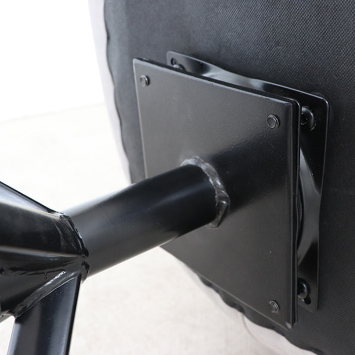 チェア座面高44cm回転レザー調アーマー