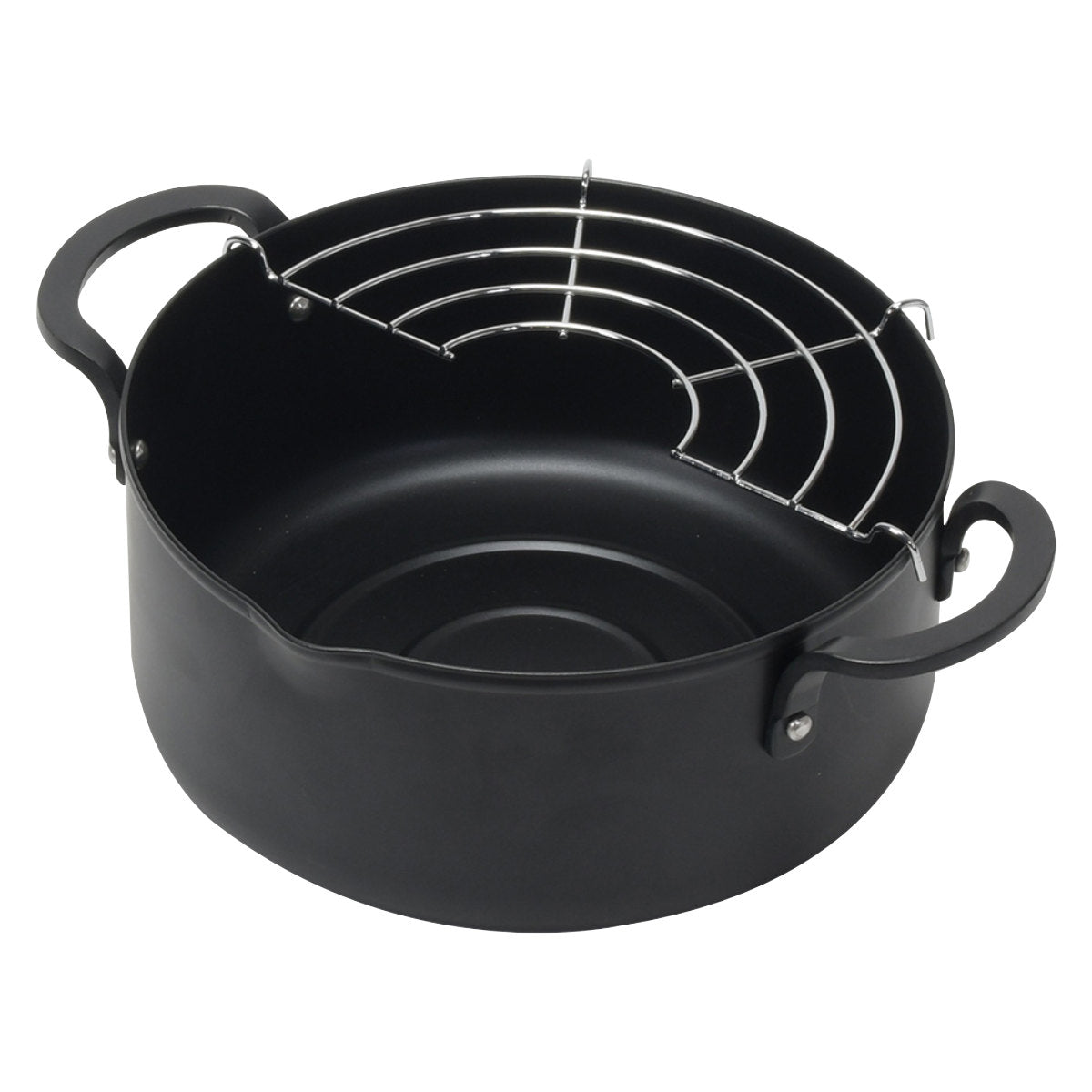 天ぷら鍋 18cm IH対応 鉄製 チーノ 網付き – ハウジー