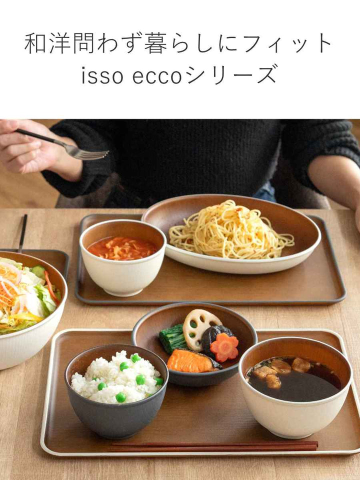 トレー正角24cm木目調issooecco