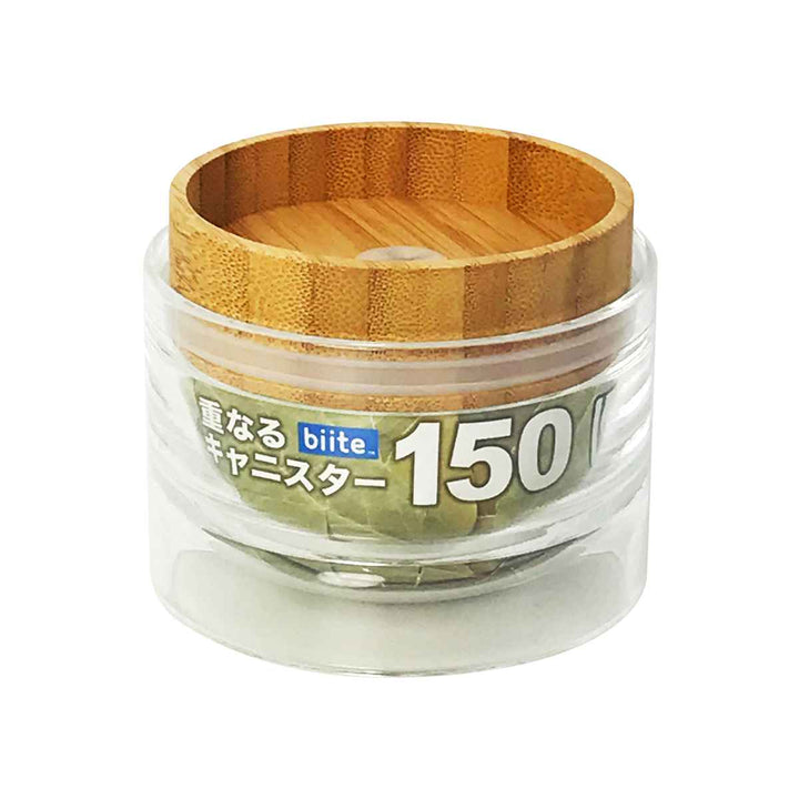 保存容器150ml重なるキャニスターバンブー