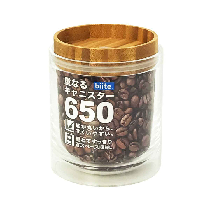 保存容器650ml重なるキャニスターバンブー