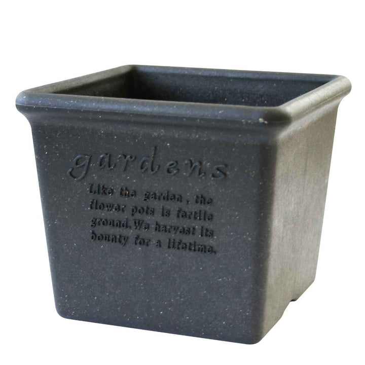 植木鉢エコポット角型木粉入り幅15cm