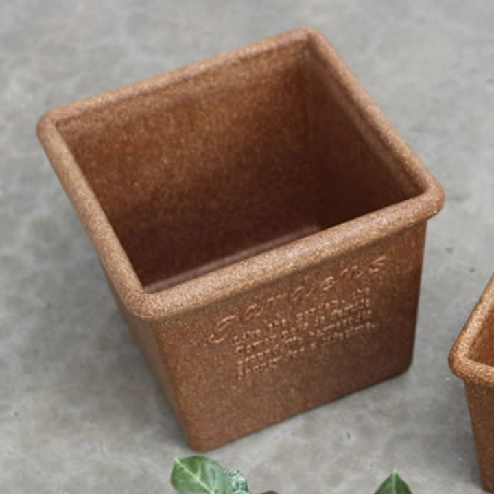 植木鉢エコポット角型木粉入り幅15cm