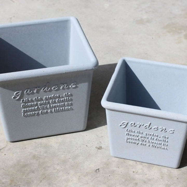 植木鉢エコポット角型木粉入り幅15cm