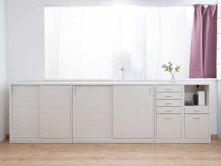 カウンター下収納幅40cmチェスト5段日本製完成品