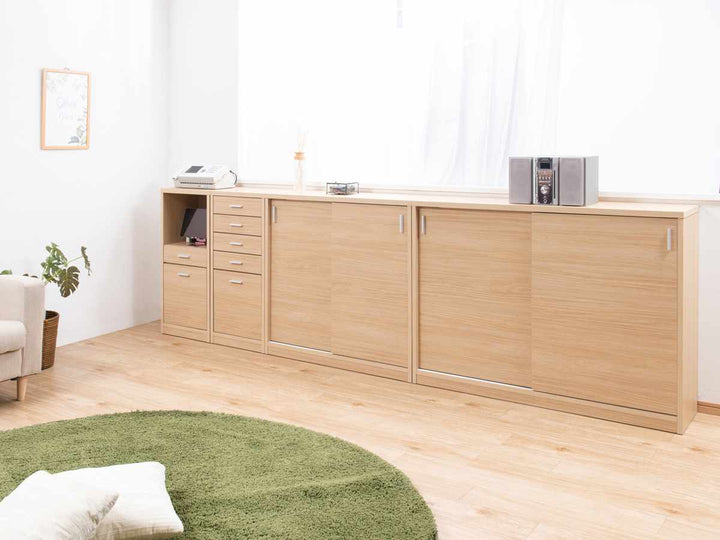 カウンター下収納幅40cmチェスト5段日本製完成品