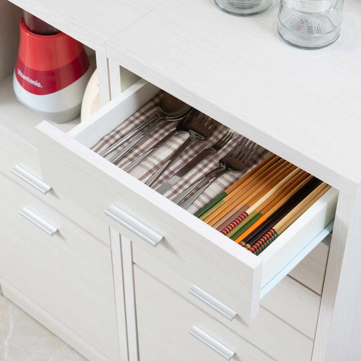 カウンター下収納幅40cmチェスト5段日本製完成品