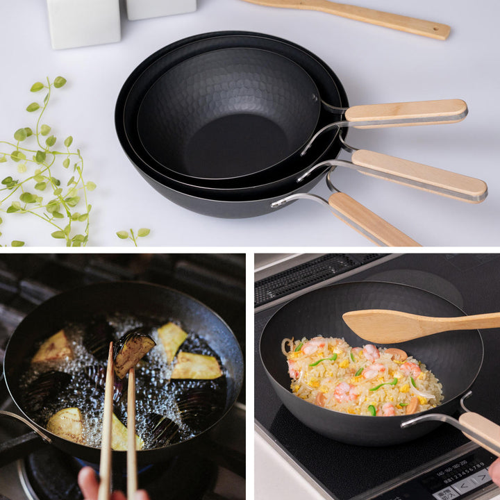 中華鍋鉄製22cmenzoIH対応日本製