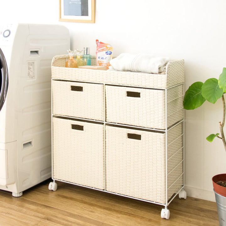 ランドリーチェストDiarioラタン調