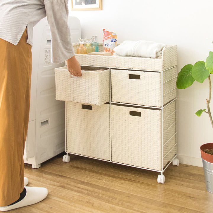 ランドリーチェストDiarioラタン調