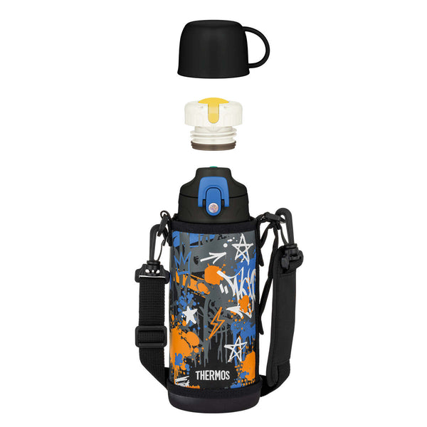 サーモス水筒800ml2wayコップ付き直飲みステンレスFJJ-801WF