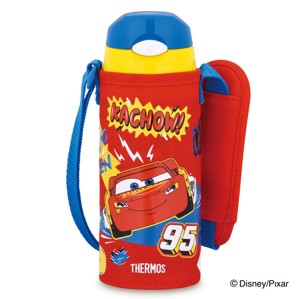 サーモス水筒キッズ400mlステンレスカーズ真空断熱ストローボトルFHL-403FDS