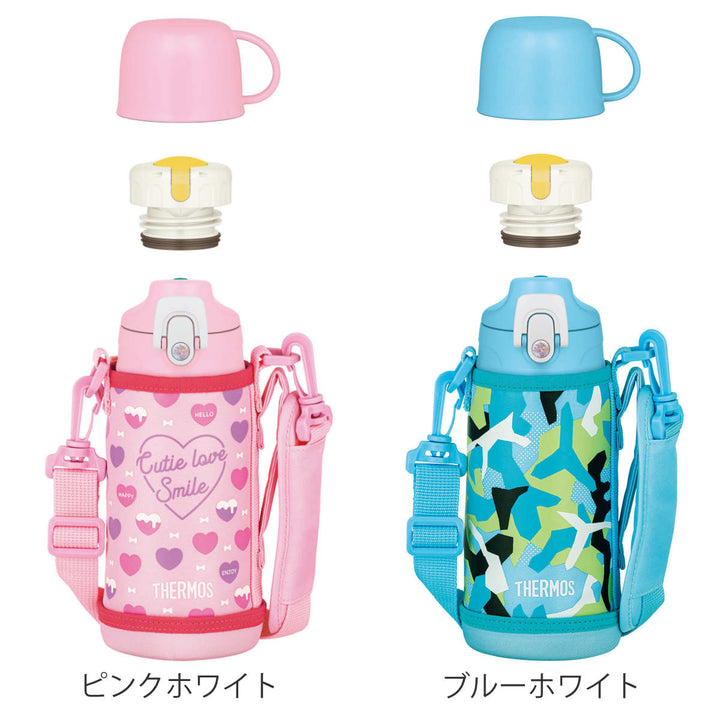 サーモス水筒600ml2wayコップ付き直飲みステンレスFJJ-601WF