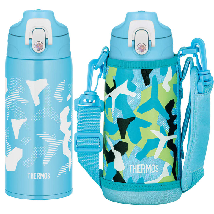 サーモス水筒600ml2wayコップ付き直飲みステンレスFJJ-601WF