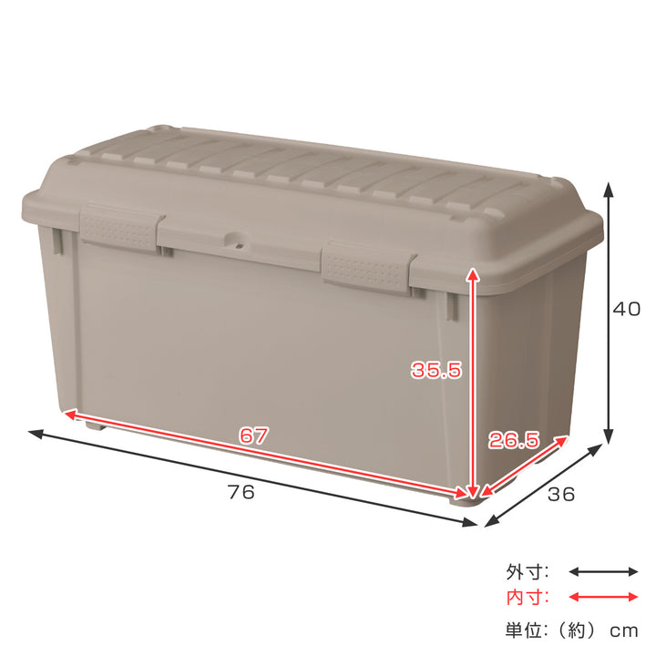 収納ボックスTRUNKBOXインカーゴM樹脂と暮らす