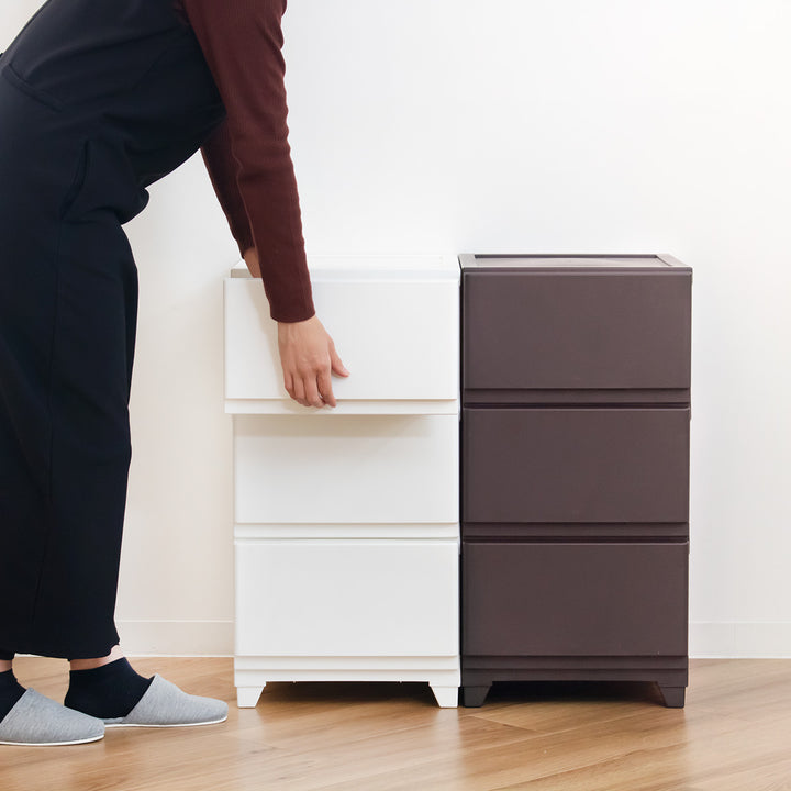 チェスト壁付デコニーシーヴォ3段幅34×奥行43×高さ66.1cm