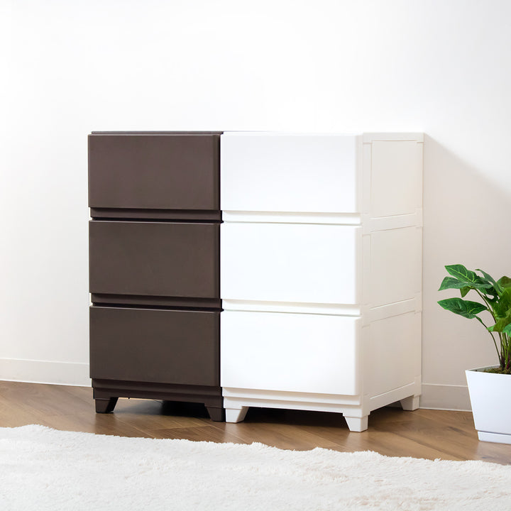 チェスト壁付デコニーシーヴォ3段幅34×奥行43×高さ66.1cm