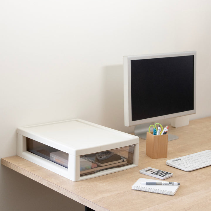 レターケースB4深型1段書類ケース書類整理アプロス幅32.3×奥行40.6×高さ12cm