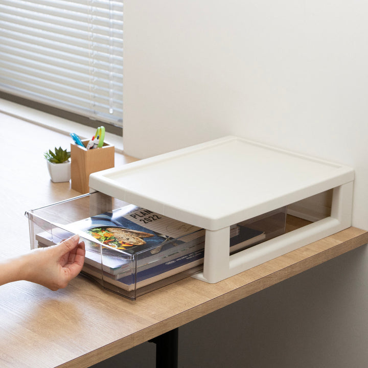 レターケースB4深型1段書類ケース書類整理アプロス幅32.3×奥行40.6×高さ12cm