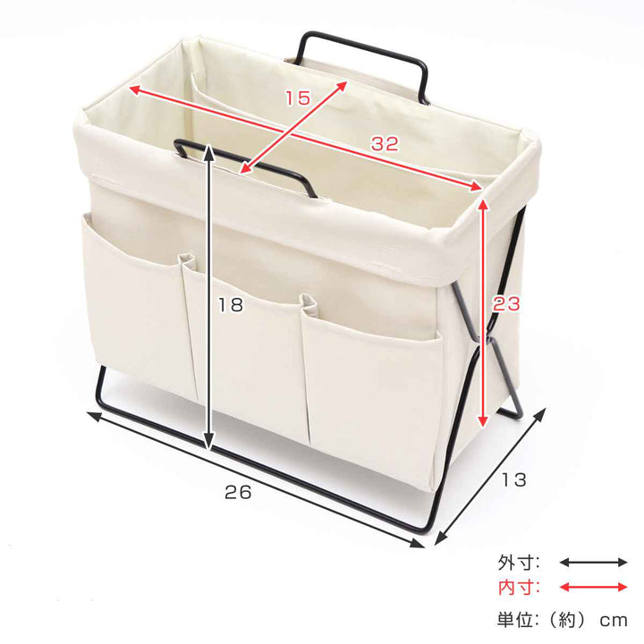 荷物置きリビングラック折りたたみファブリック