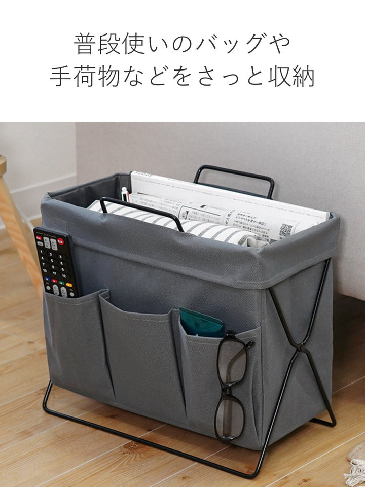 荷物置きリビングラック折りたたみファブリック