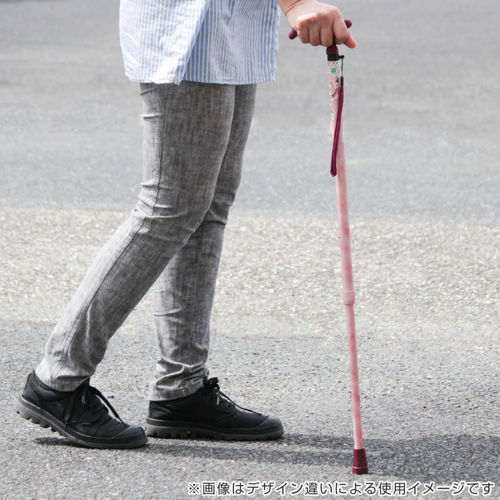 杖アクティブグレース伸縮軽量ステッキおしゃれ女性介護