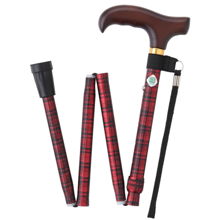 杖ベーシック折りたたみ軽量女性おしゃれステッキ介護