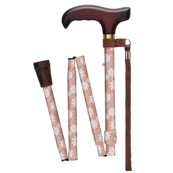 杖ベーシック折りたたみ軽量女性おしゃれステッキ介護