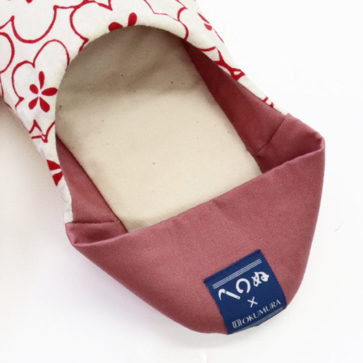 スリッパてぬぐいスリッパ綿和風23.0～25.0cm洗える