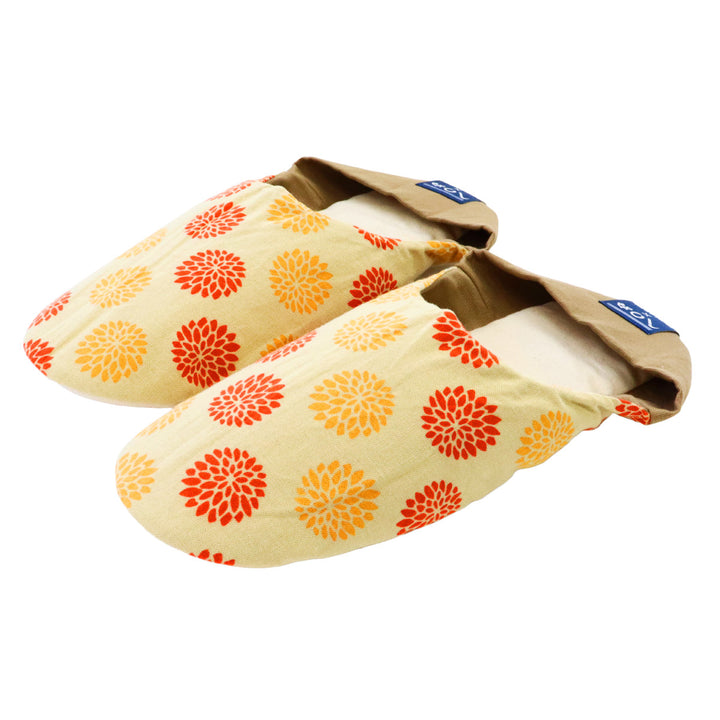 丸菊×ベージュ