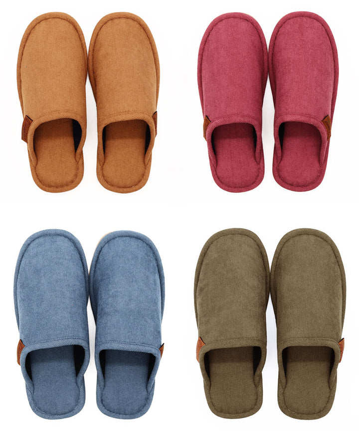 スリッパコーデュロイポリエステル静音設計22.0～26.5cm