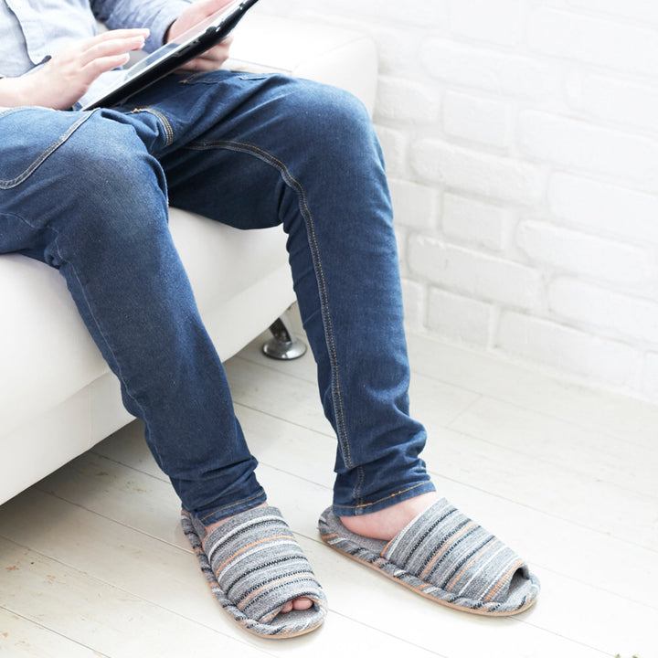 スリッパ大きいメンズ28.0～29.0cmシェニール織風