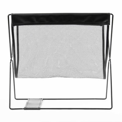 手荷物入れ レザー調ハンモック型 メッシュバスケット