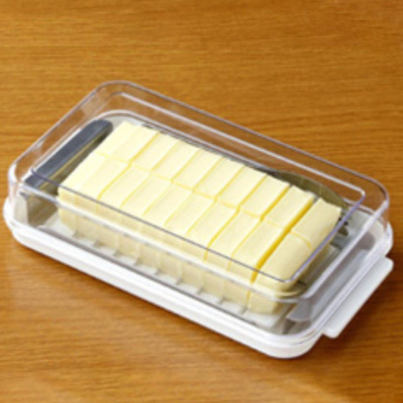バターケースステンレスバターカッター＆ケース200g用先割れステンナイフ付
