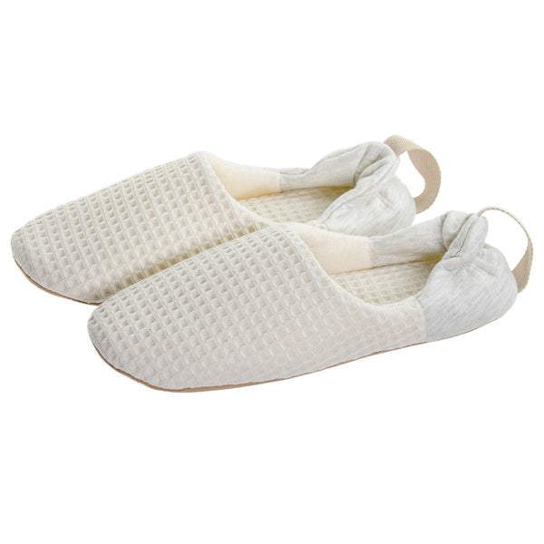 スリッパyoriバブーシュMサイズ22.0～24.0cmコットンワッフル綿100％
