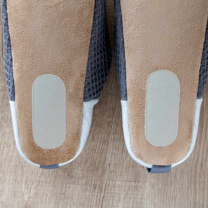 スリッパyoriバブーシュLサイズ25.0～26.5cmコットンワッフル綿100％