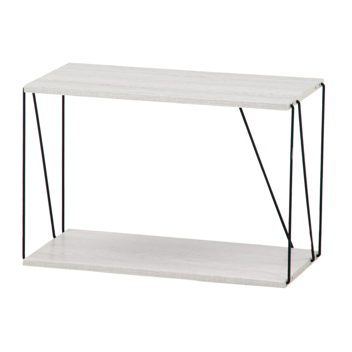 EZBOワイヤーラック2段幅61cm工具不要簡単組立モノトーン