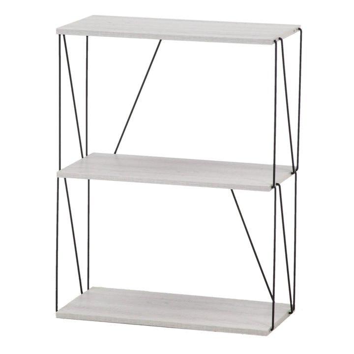 EZBOワイヤーラック3段幅61cm工具不要簡単組立モノトーン