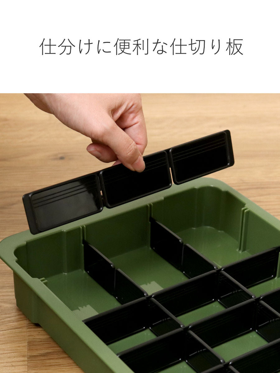 収納ボックス Nタフコン ATC-47-09 フタ付き 幅32.5×奥行46.5×高さ8.5