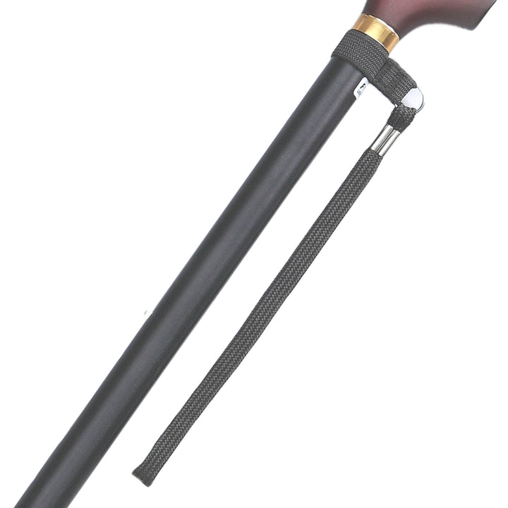 杖伸縮ベーシックブラック軽量