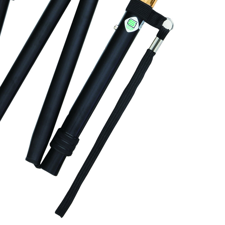 杖折りたたみベーシックブラック軽量