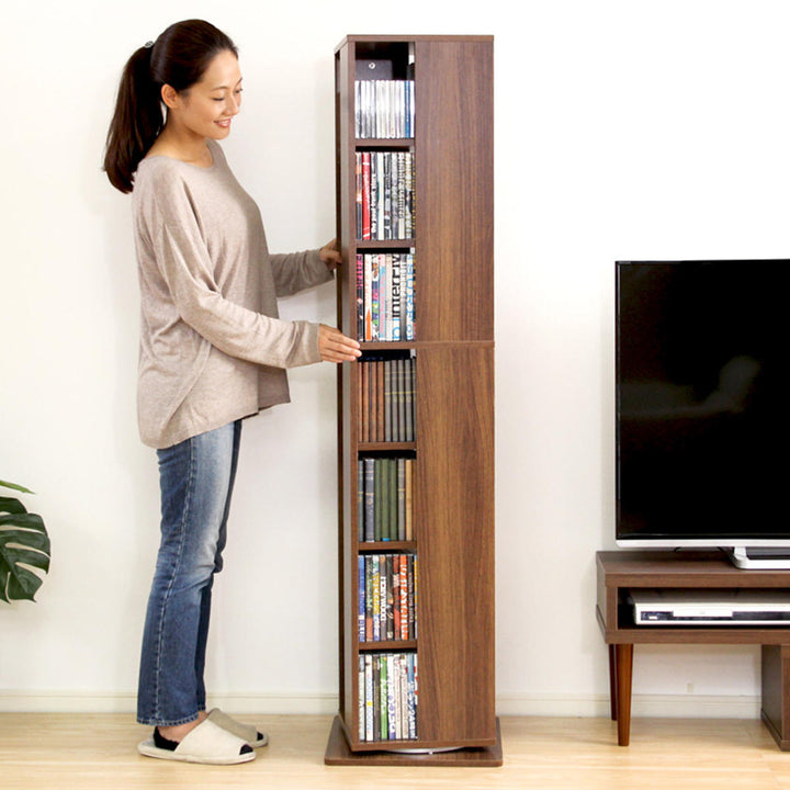 回転コミックラック7段ブックシェルフ幅39cm