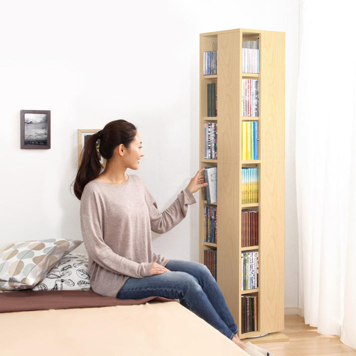 回転コミックラック7段ブックシェルフ幅39cm