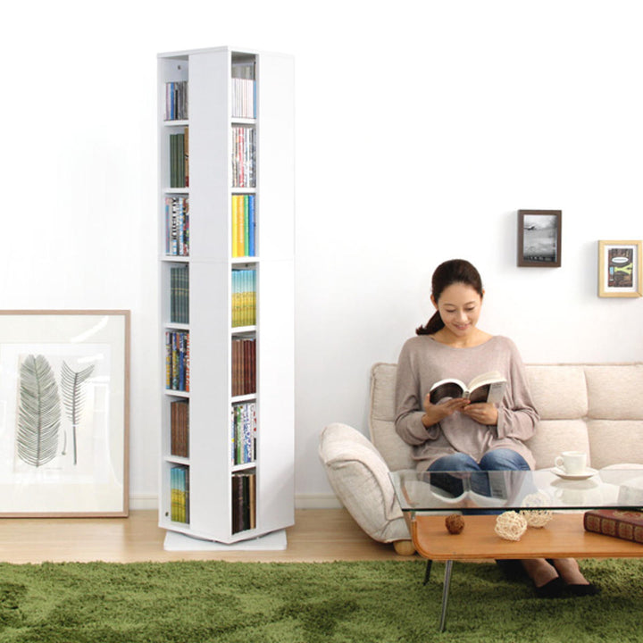 回転コミックラック7段ブックシェルフ幅39cm