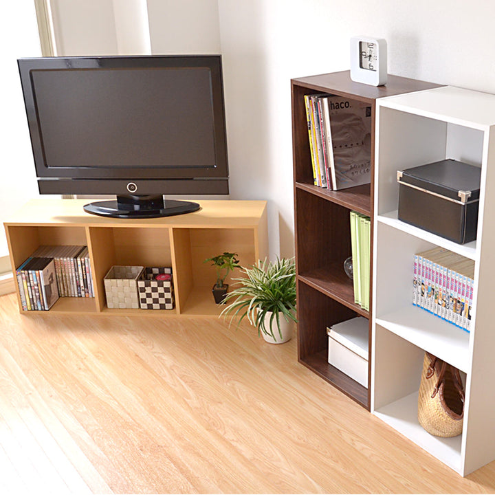 カラーボックス幅42cm3段A4収納