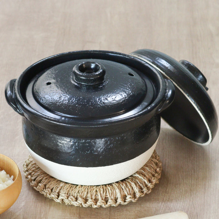 炊飯土鍋3合絶品ごはん鍋中蓋付き萬古焼日本製