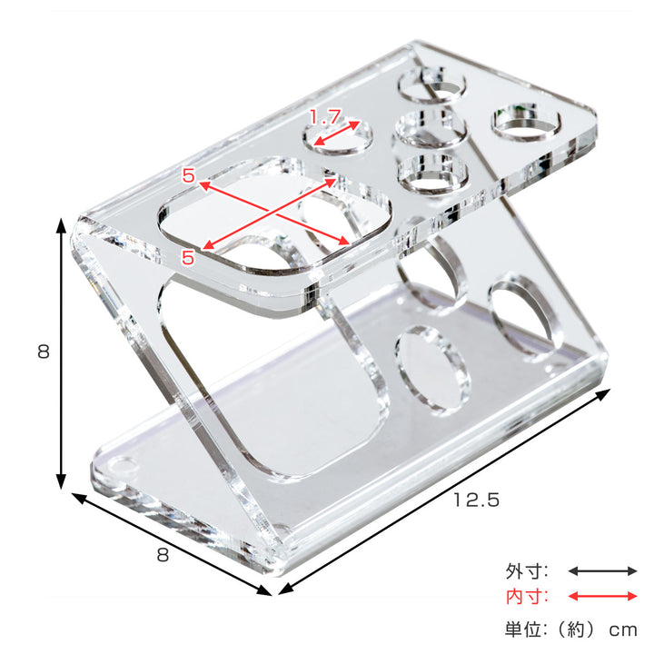 歯ブラシスタンドamenistアクリル製Z型日本製