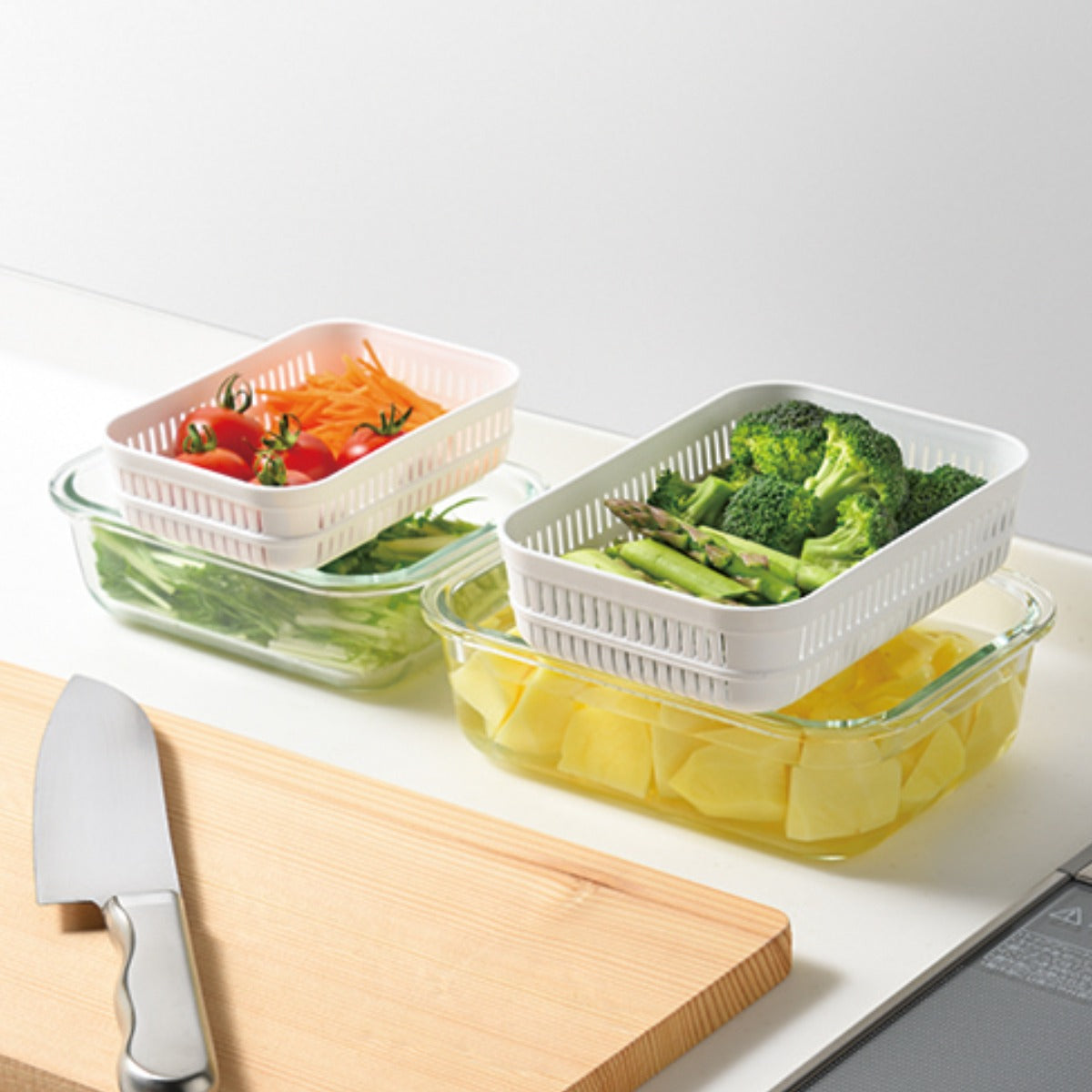 Tupperware 電子レンジ調理容器 四角セット 電子レンジ調理器 耐熱ガラス角型容器セット L マジカリーノ – ハウジー